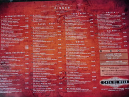 Casa De Moor menu