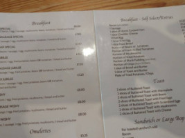 Jubilee Cafe menu