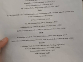 La Petite Petanque menu