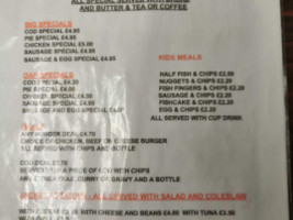 The Town Fryer menu