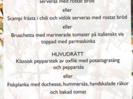 Rönninge Bistro menu