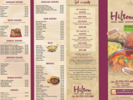 Hilton Indian Kebab menu