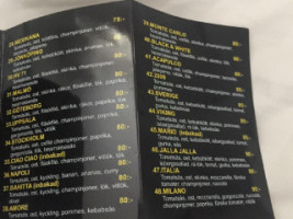 Pizzeria Monte Carlo menu