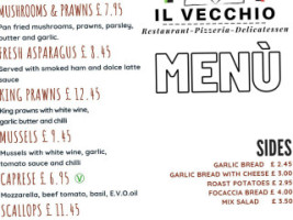 Franco's Vecchio menu