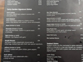 Ripley Curry Garden menu