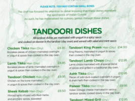 Mint Masala menu