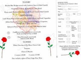 The Ruishton Inn menu