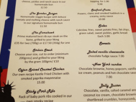 The Castle menu