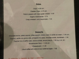 Blacks Of Chapel Street menu