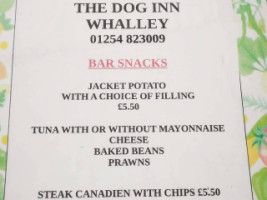 The Dog Inn menu