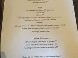 The Queen Inn menu