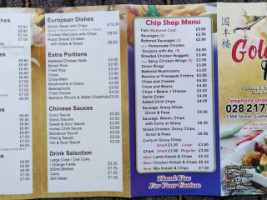 Golden Fry menu