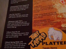 Chang Thai Bar And Restaurant menu