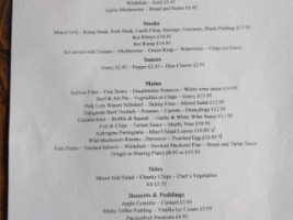 The Wheatsheaf Inn menu