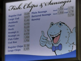 The Happy Haddock menu