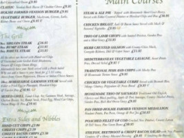 The Old Mill menu