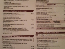 The Brandon Works [wetherspoons] menu