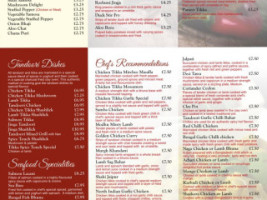 Spice Touch menu