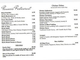 Panuccis menu