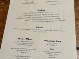 The Bedford Arms Dining menu