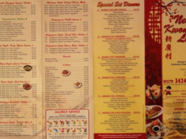 New Kwong Lee Chinese Takeaway menu