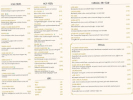 Galatea Brasseries menu