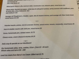 The Malthouse Cafe Gallery menu