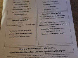 Walwyn Arms menu