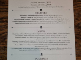 The Haycutter menu