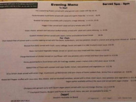 The Queens Head menu