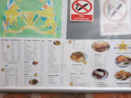 The Old Star menu