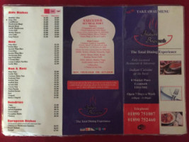 Indian Brasserie menu