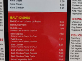 Nehar Indian Takeaway menu