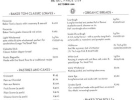 Hilltop Farm Shop menu