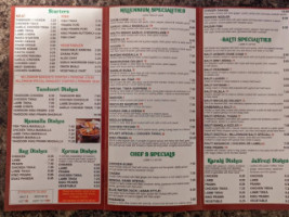 Millennium Balti menu