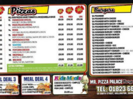 Pizza Palace menu