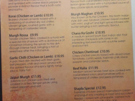 The Shapla menu