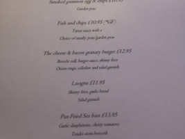 The Granary menu