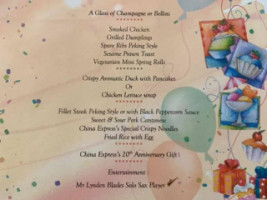 China Express menu