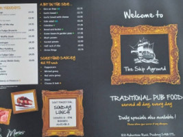 The Ship Aground menu