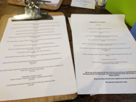 Sugarcane Cafe Bistro menu