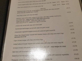 The Waterfront Harwich menu