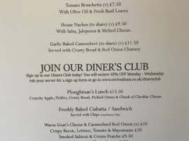 Rose And Crown Pub menu