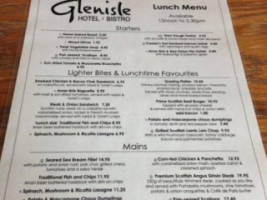 Glenisle Bistro menu