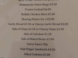 The Greyhound menu