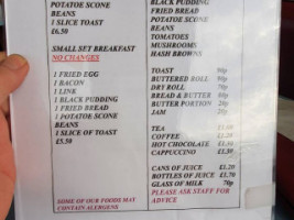 The Horse-shoe Cafe menu