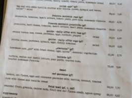 Bistro Divas menu