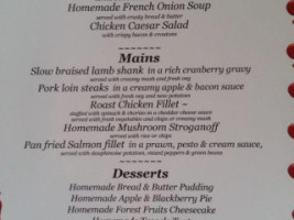 The George Inn menu