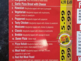 Royal Chippy And Pizza menu