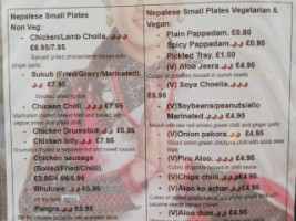 Namaste Momo menu